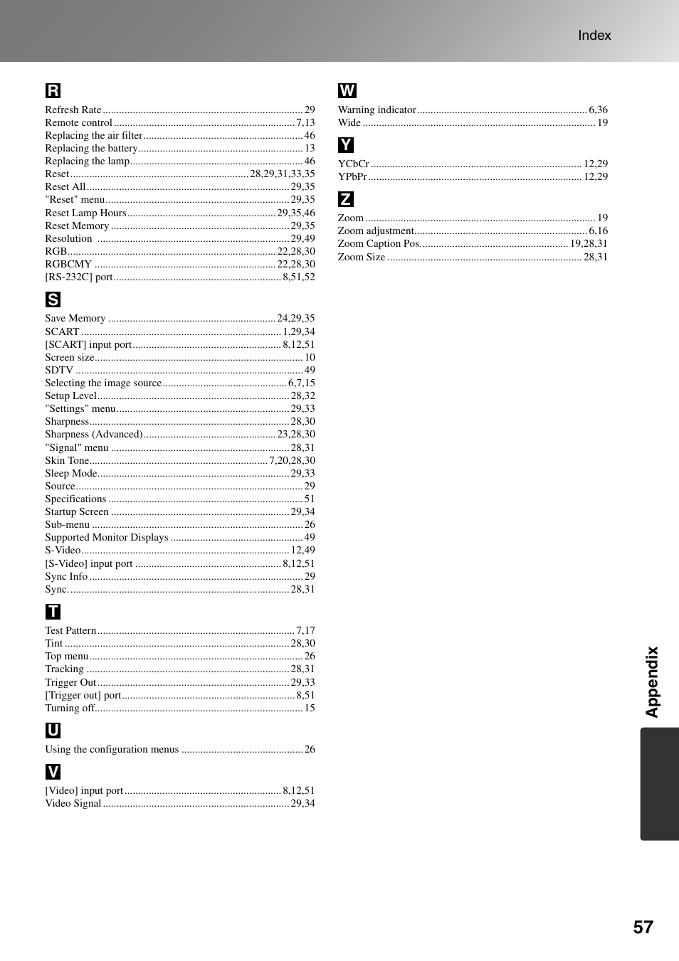 Epson Dreamio EMP-TW1000 U User Manual | Page 59 / 64