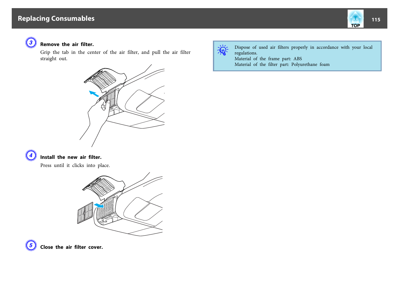 Epson EB-440W User Manual | Page 115 / 153