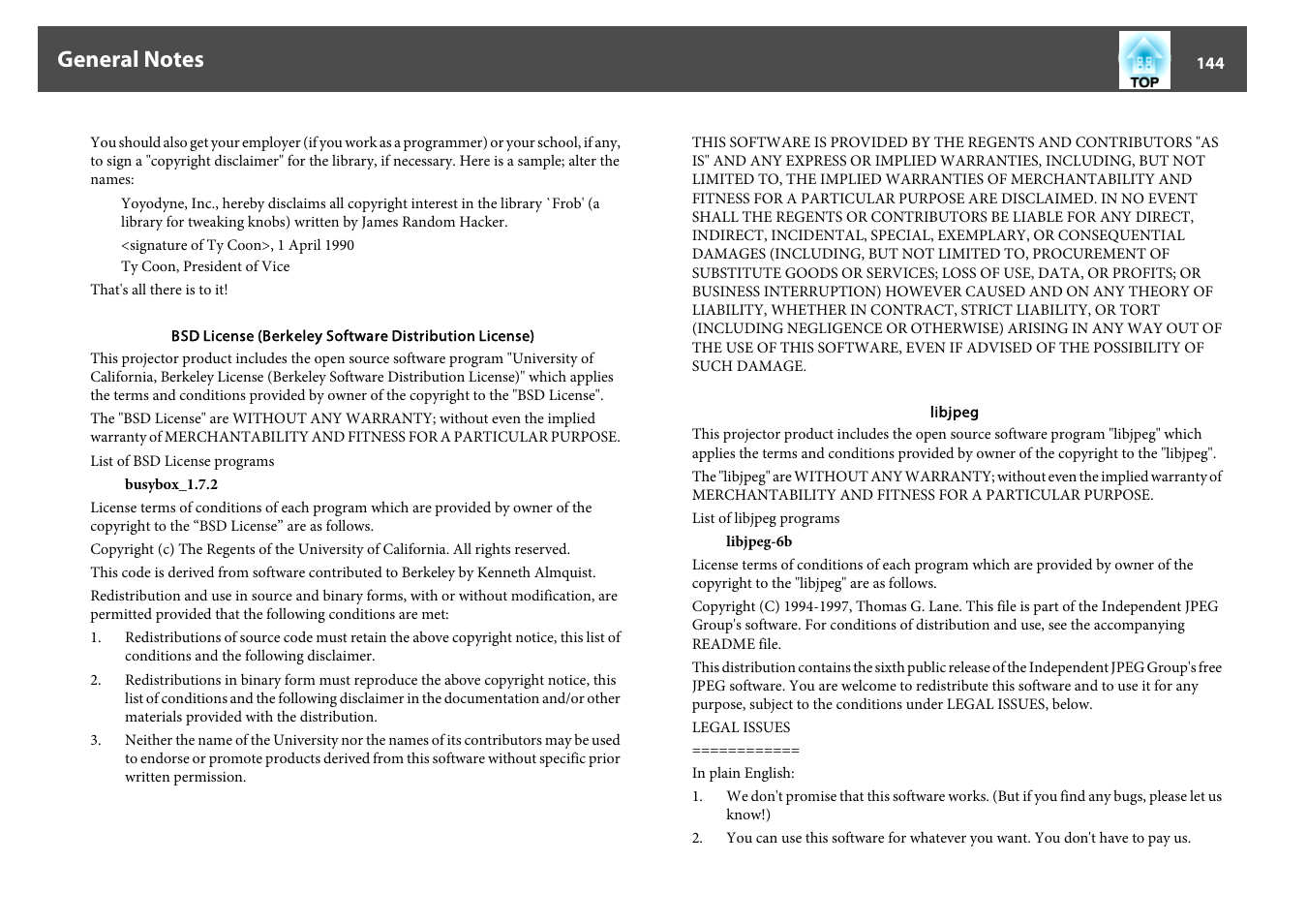 Epson EB-440W User Manual | Page 144 / 153