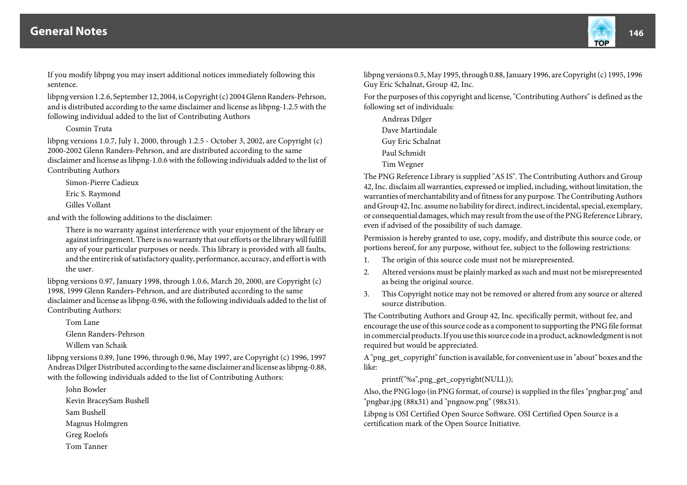 Epson EB-440W User Manual | Page 146 / 153