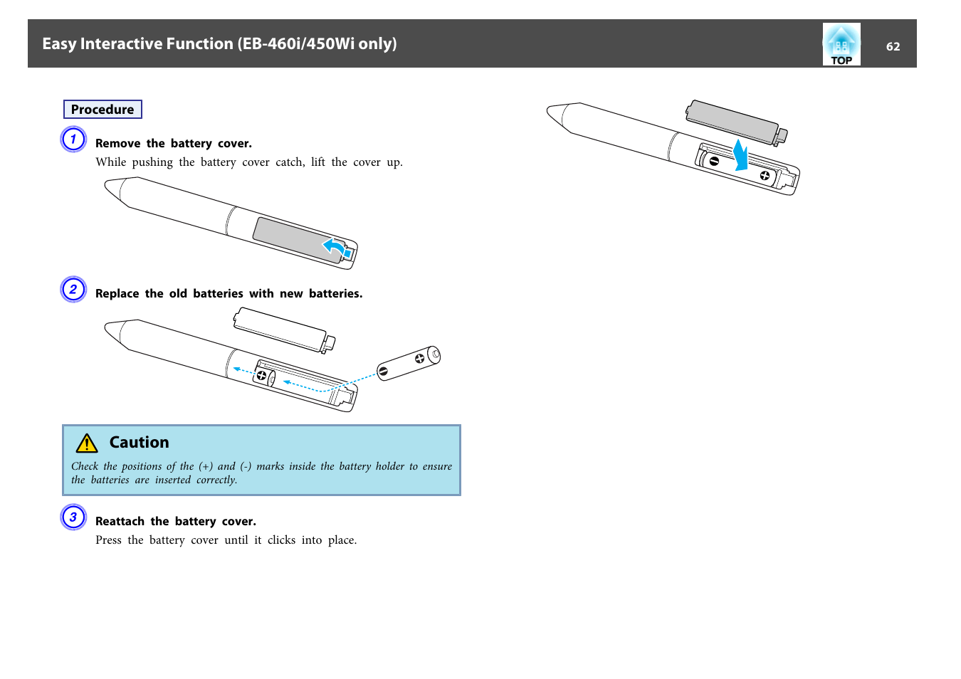 Epson EB-440W User Manual | Page 62 / 153