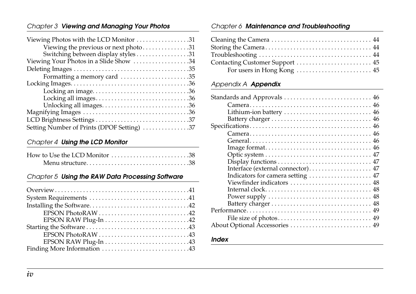 Epson R-D1 User Manual | Page 4 / 55