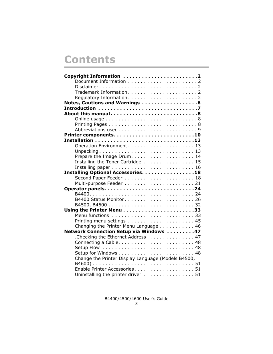 Epson 4600 User Manual | Page 3 / 106