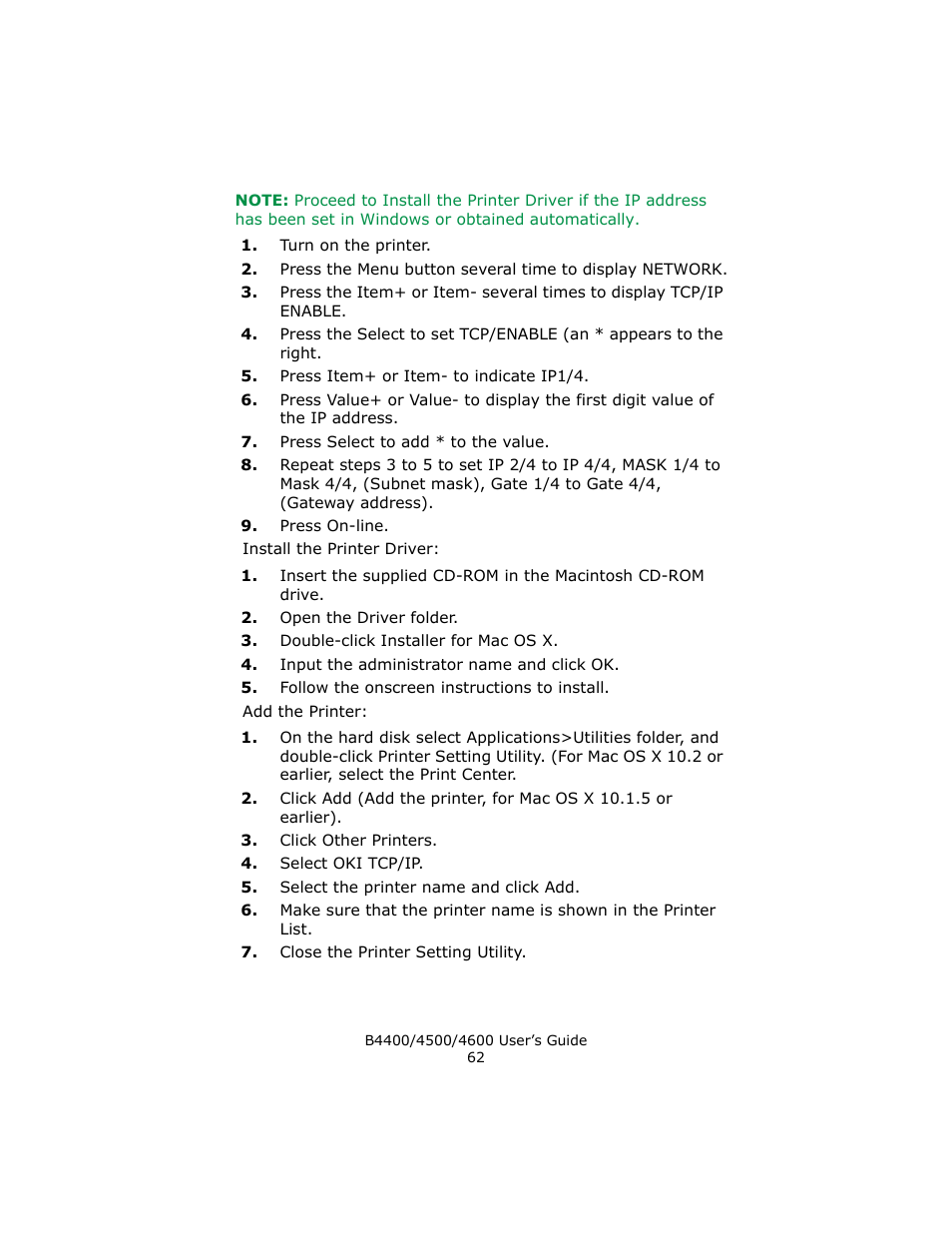 Epson 4600 User Manual | Page 62 / 106