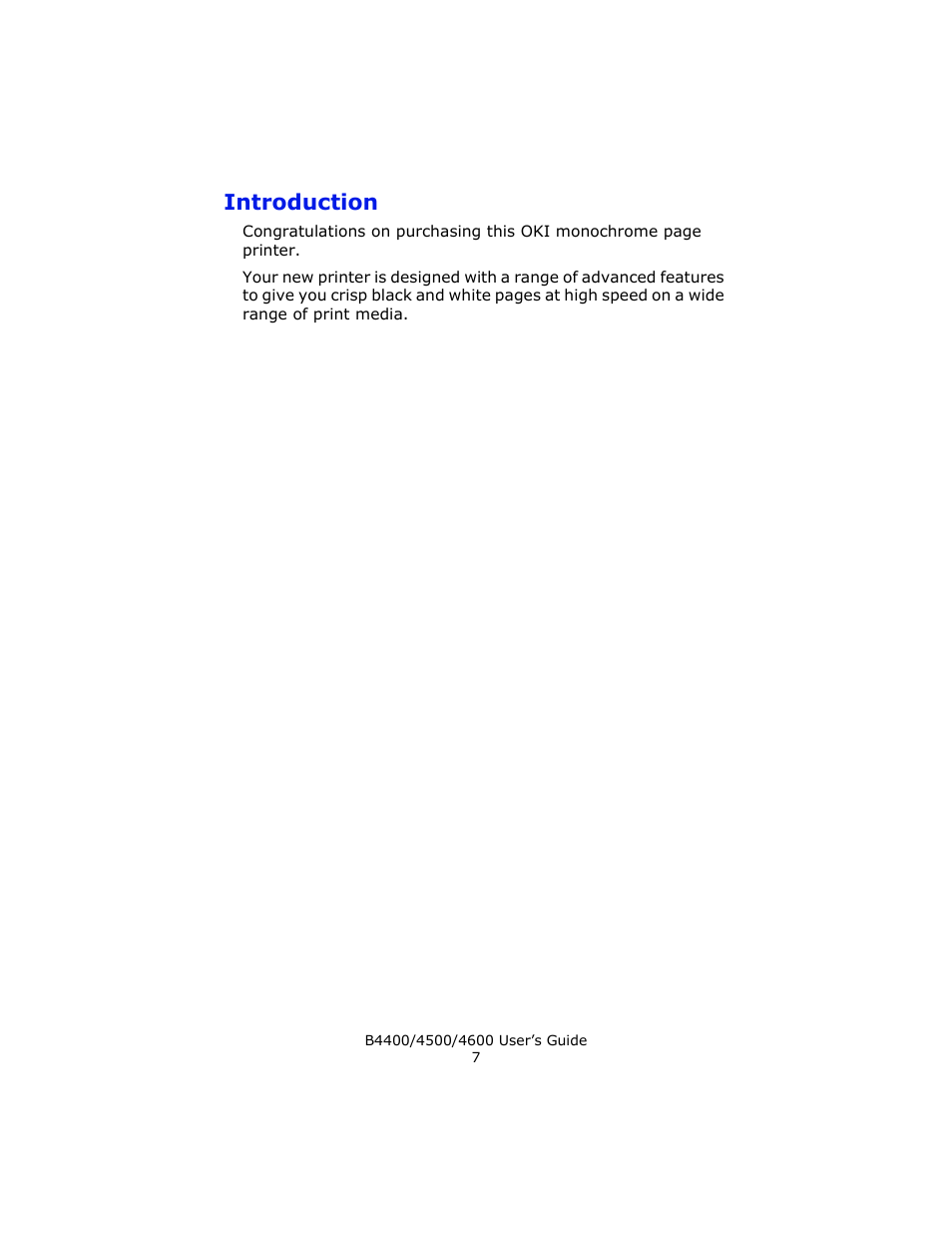 Introduction | Epson 4600 User Manual | Page 7 / 106
