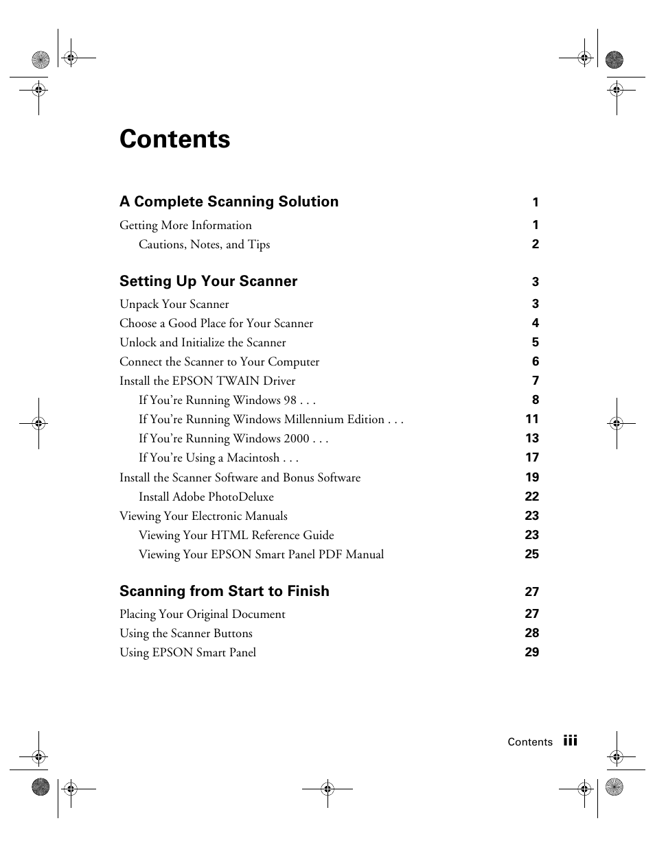 Epson 1240U User Manual | Page 3 / 83