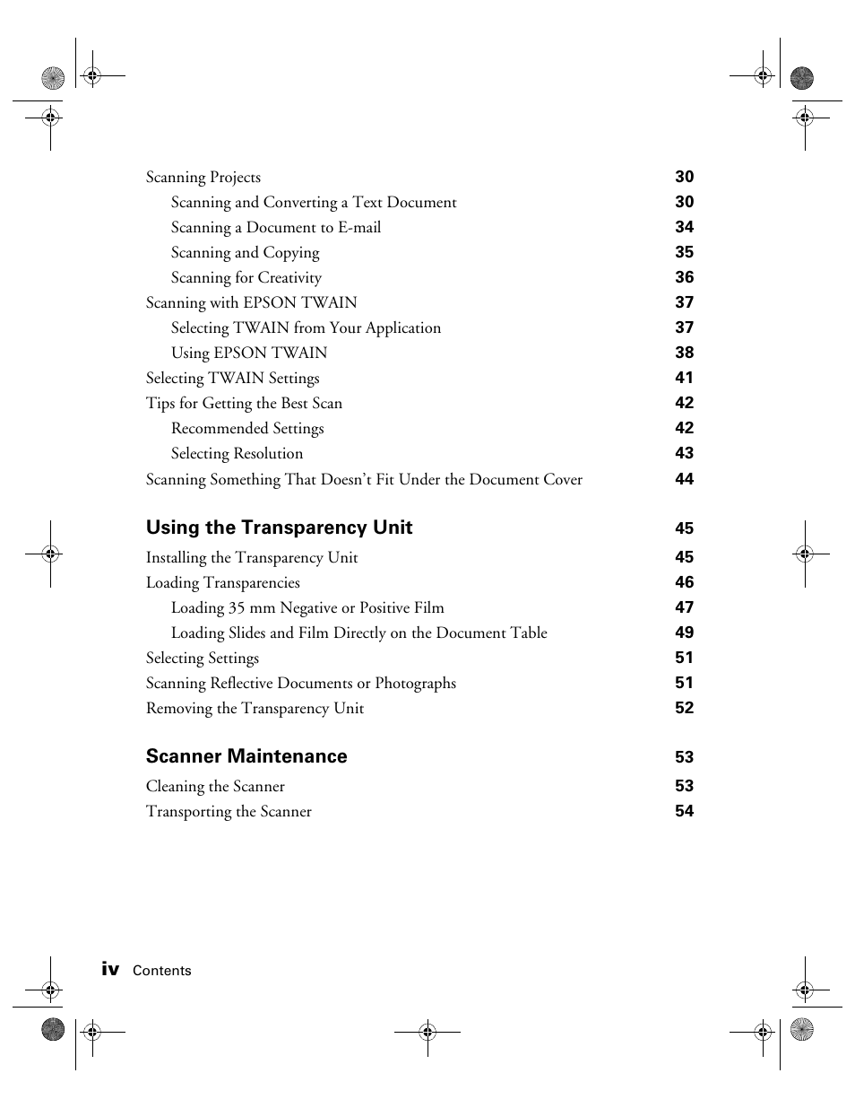 Epson 1240U User Manual | Page 4 / 83