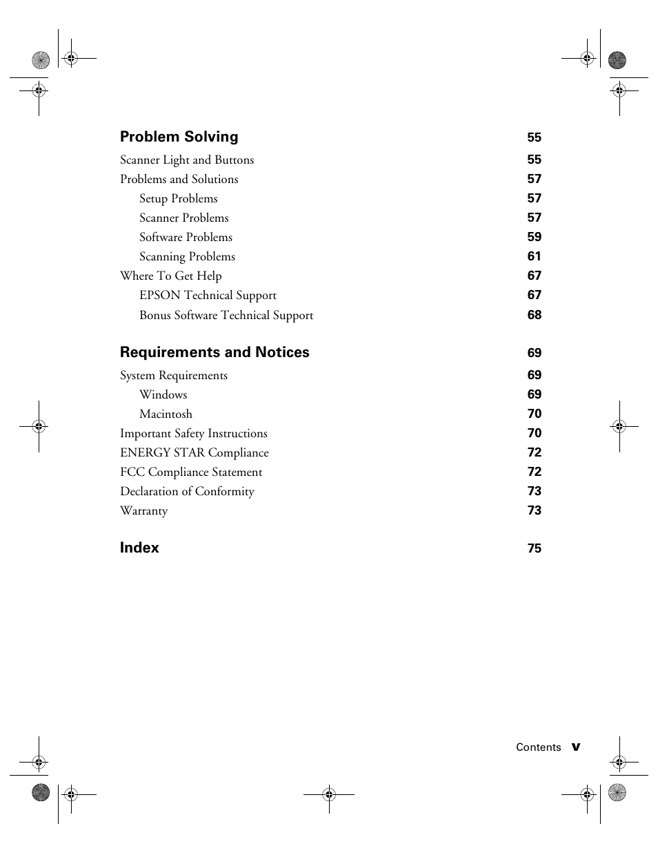 Epson 1240U User Manual | Page 5 / 83