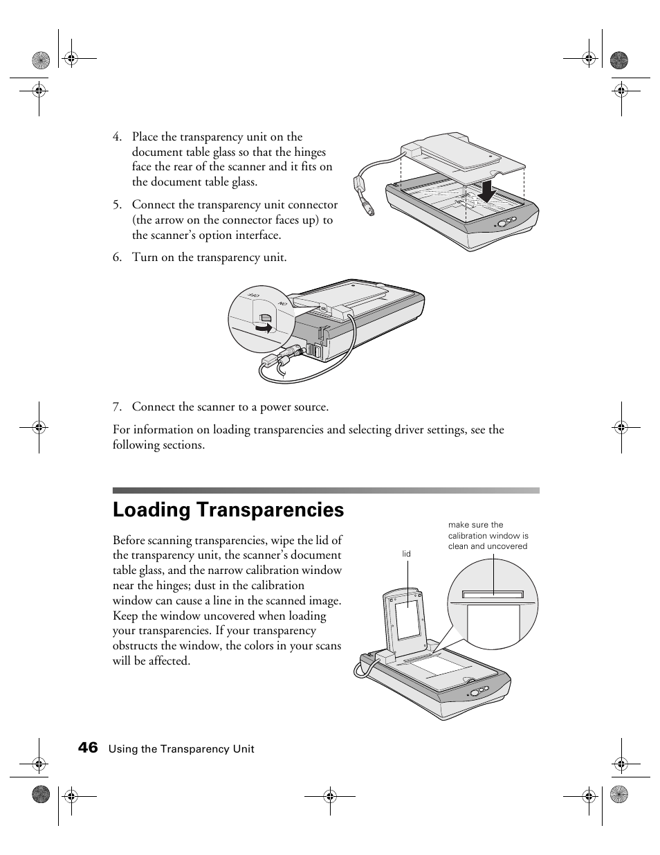 Loading transparencies | Epson 1240U User Manual | Page 51 / 83