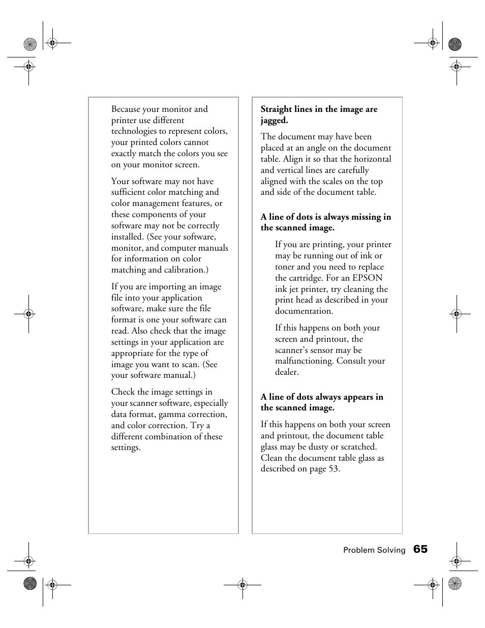 Epson 1240U User Manual | Page 70 / 83