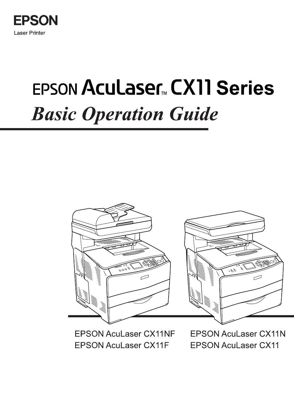 Epson AcuLaser CX11 User Manual | 26 pages