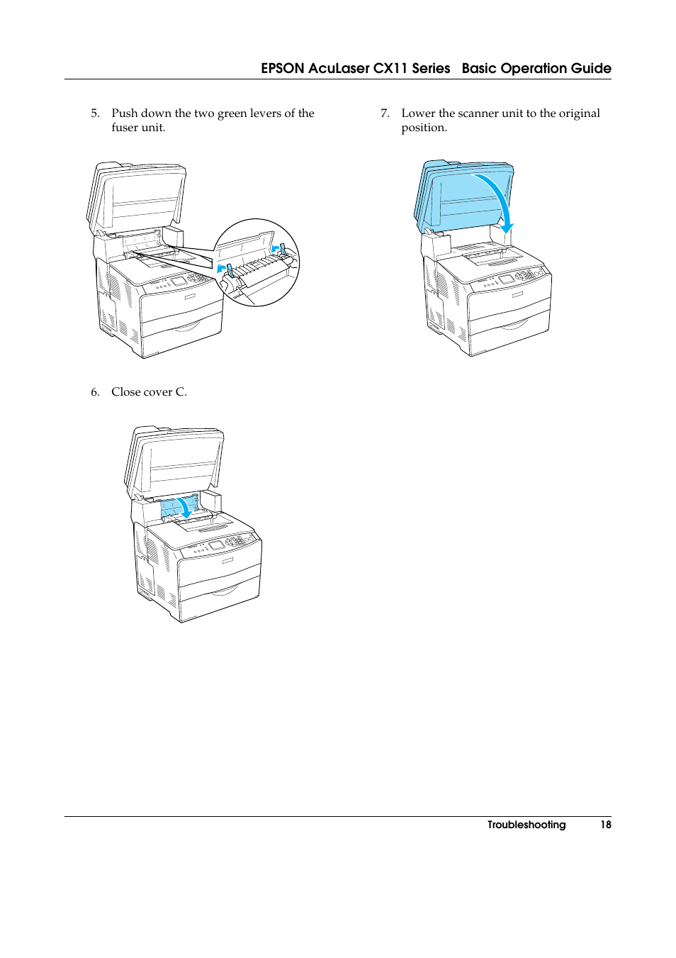 Epson AcuLaser CX11 User Manual | Page 18 / 26