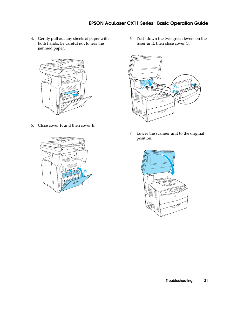 Epson AcuLaser CX11 User Manual | Page 21 / 26