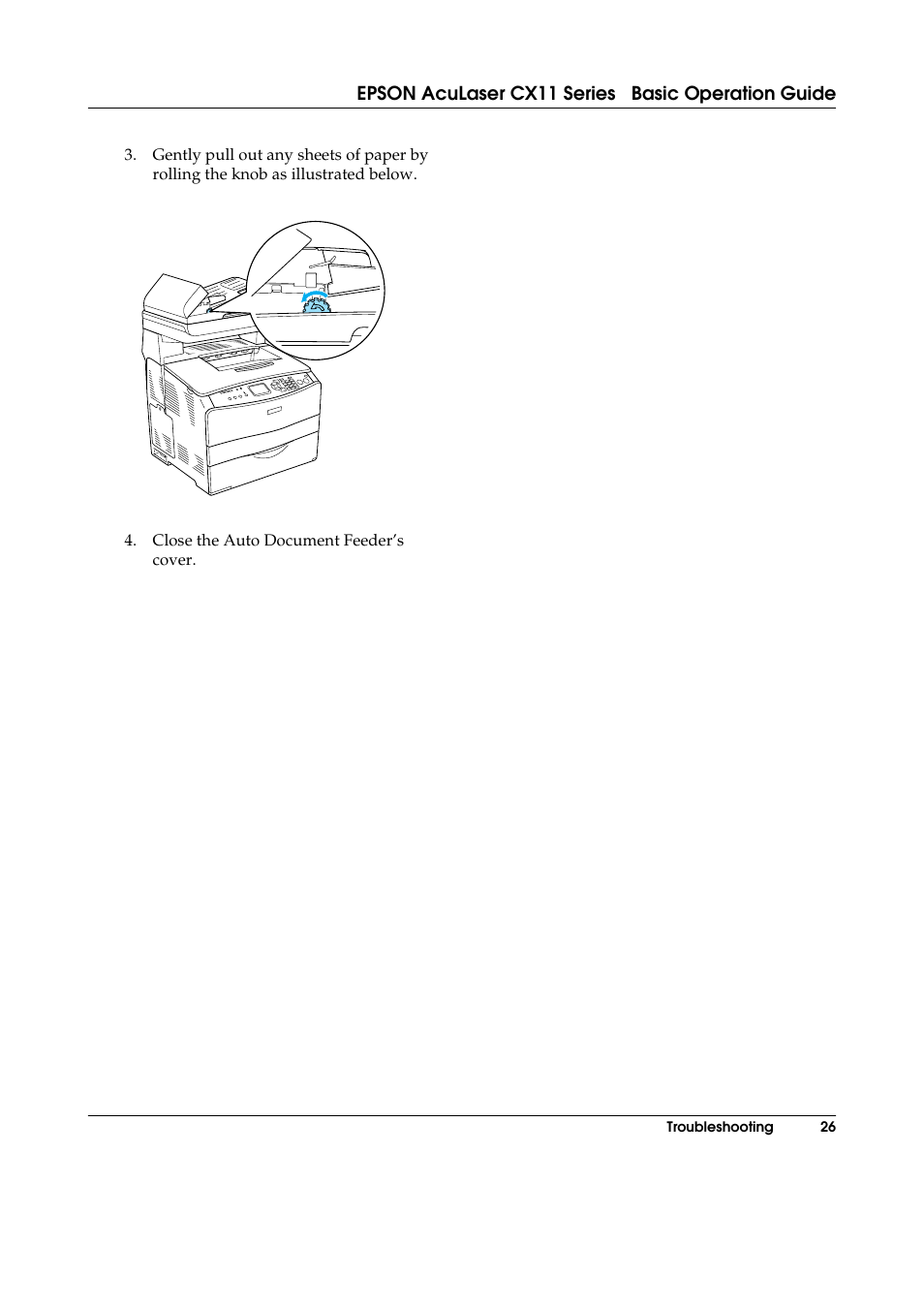 Epson AcuLaser CX11 User Manual | Page 26 / 26