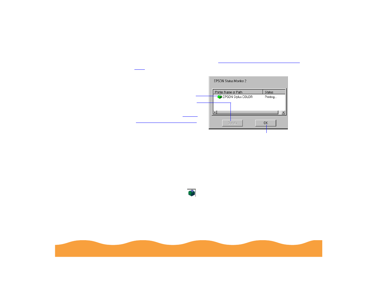 Using the status monitor 2 main window | Epson 740 Series User Manual | Page 104 / 186