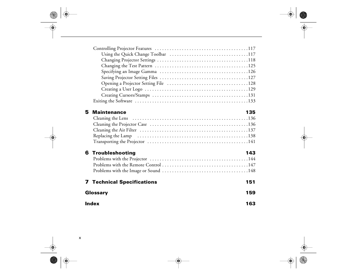 Epson 8000i User Manual | Page 10 / 178