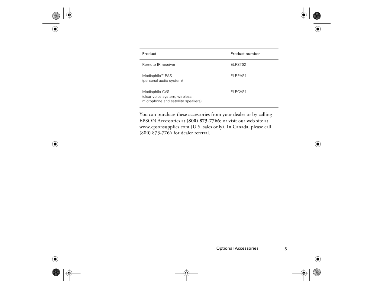 Epson 8000i User Manual | Page 15 / 178