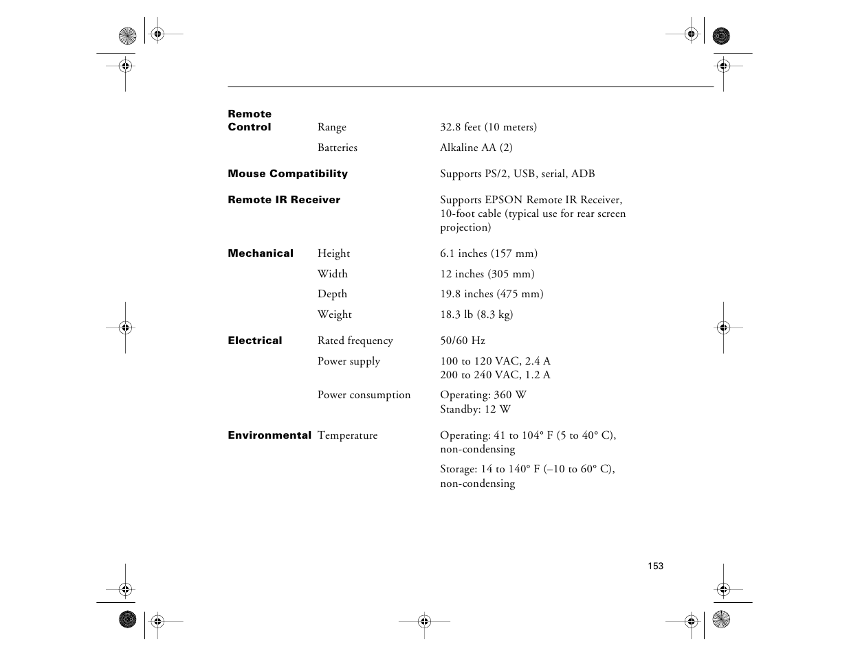 Epson 8000i User Manual | Page 163 / 178