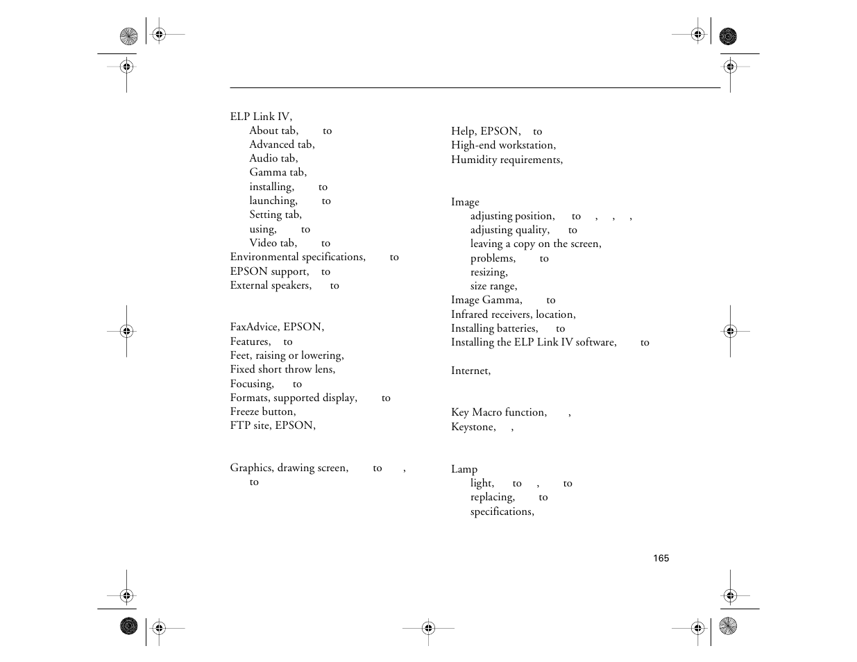 Epson 8000i User Manual | Page 175 / 178