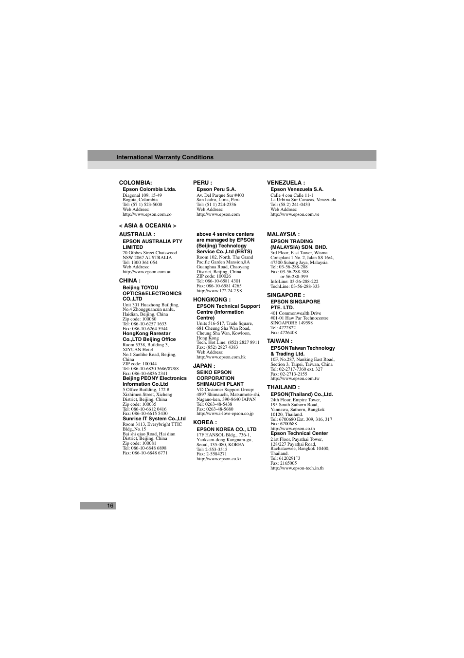 Epson 402169004 User Manual | Page 18 / 52