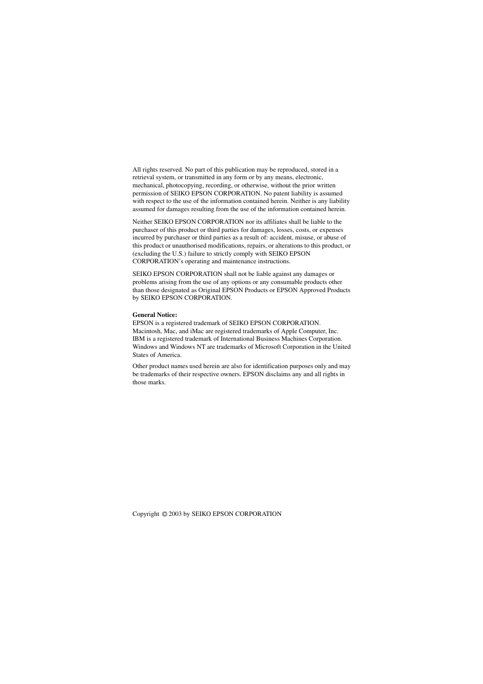 Epson 402169004 User Manual | Page 2 / 52