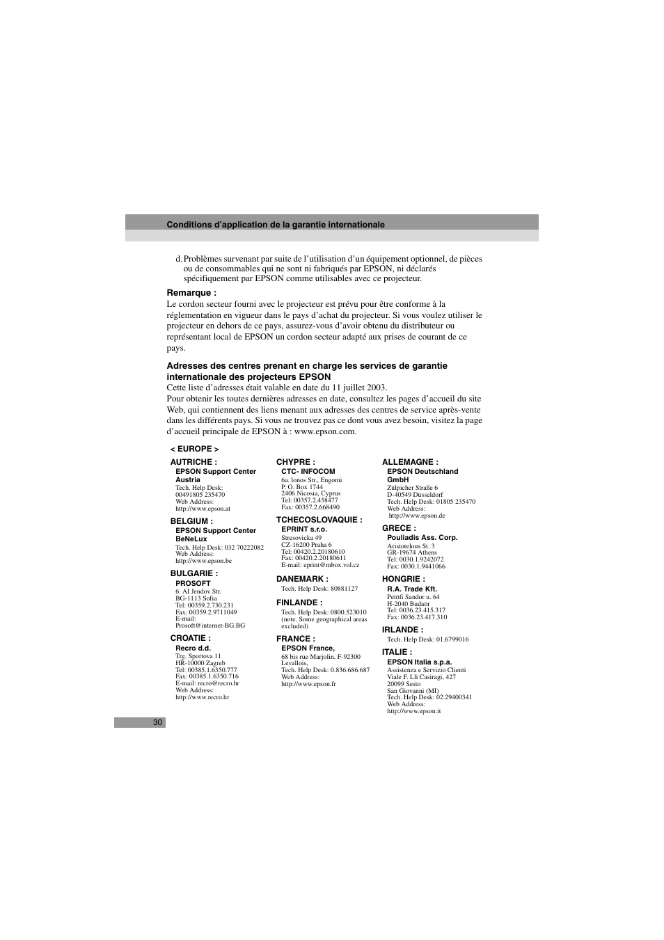 Epson 402169004 User Manual | Page 32 / 52