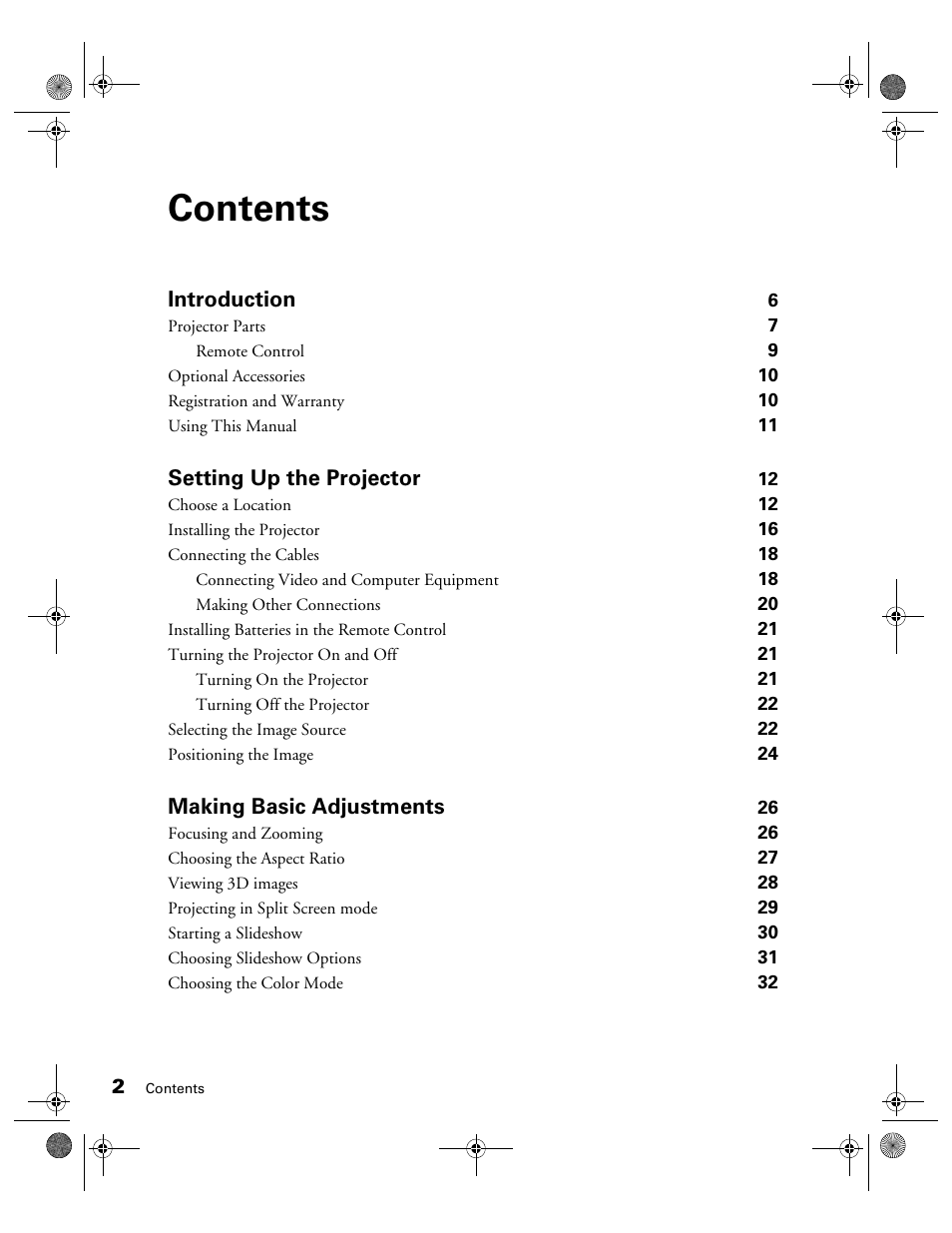 Epson 3010E User Manual | Page 2 / 88