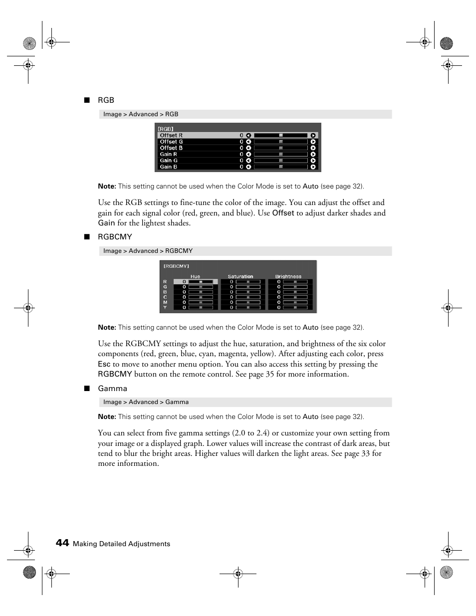 Epson 3010E User Manual | Page 44 / 88