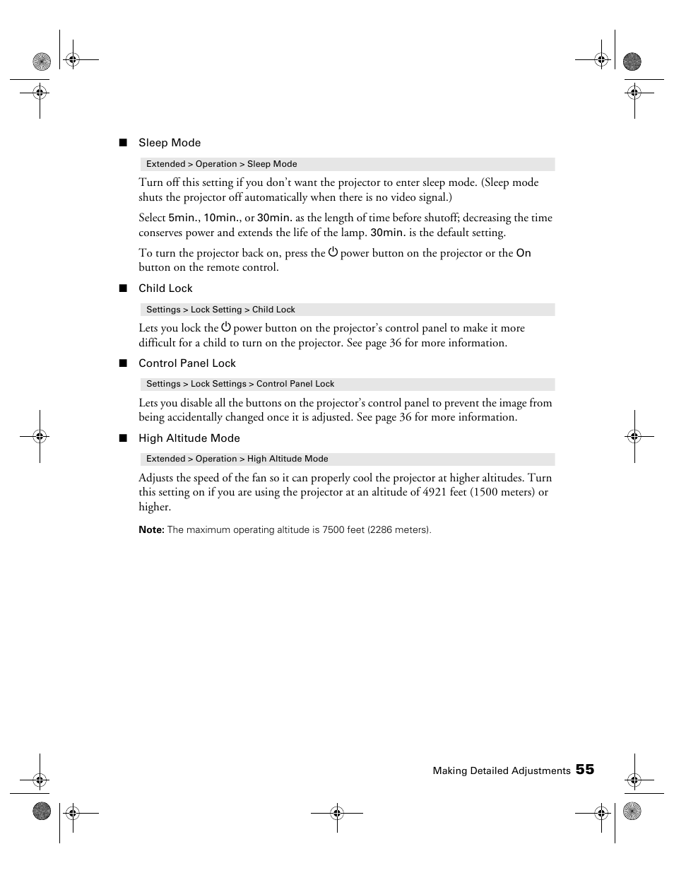 Epson 3010E User Manual | Page 55 / 88