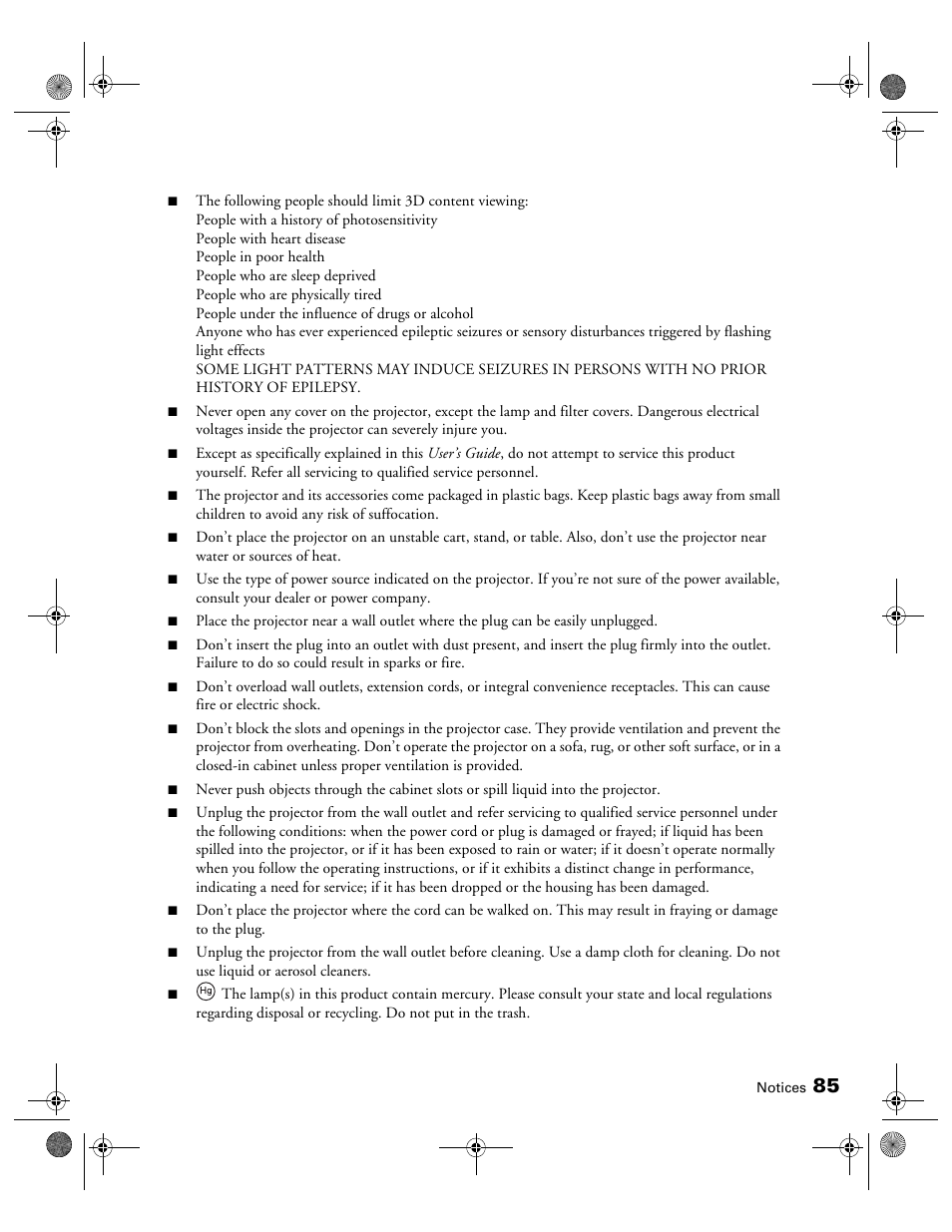 Epson 3010E User Manual | Page 85 / 88