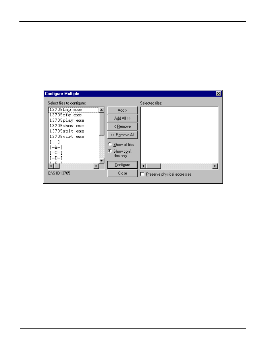 Configure multiple | Epson S1D13705 User Manual | Page 200 / 562