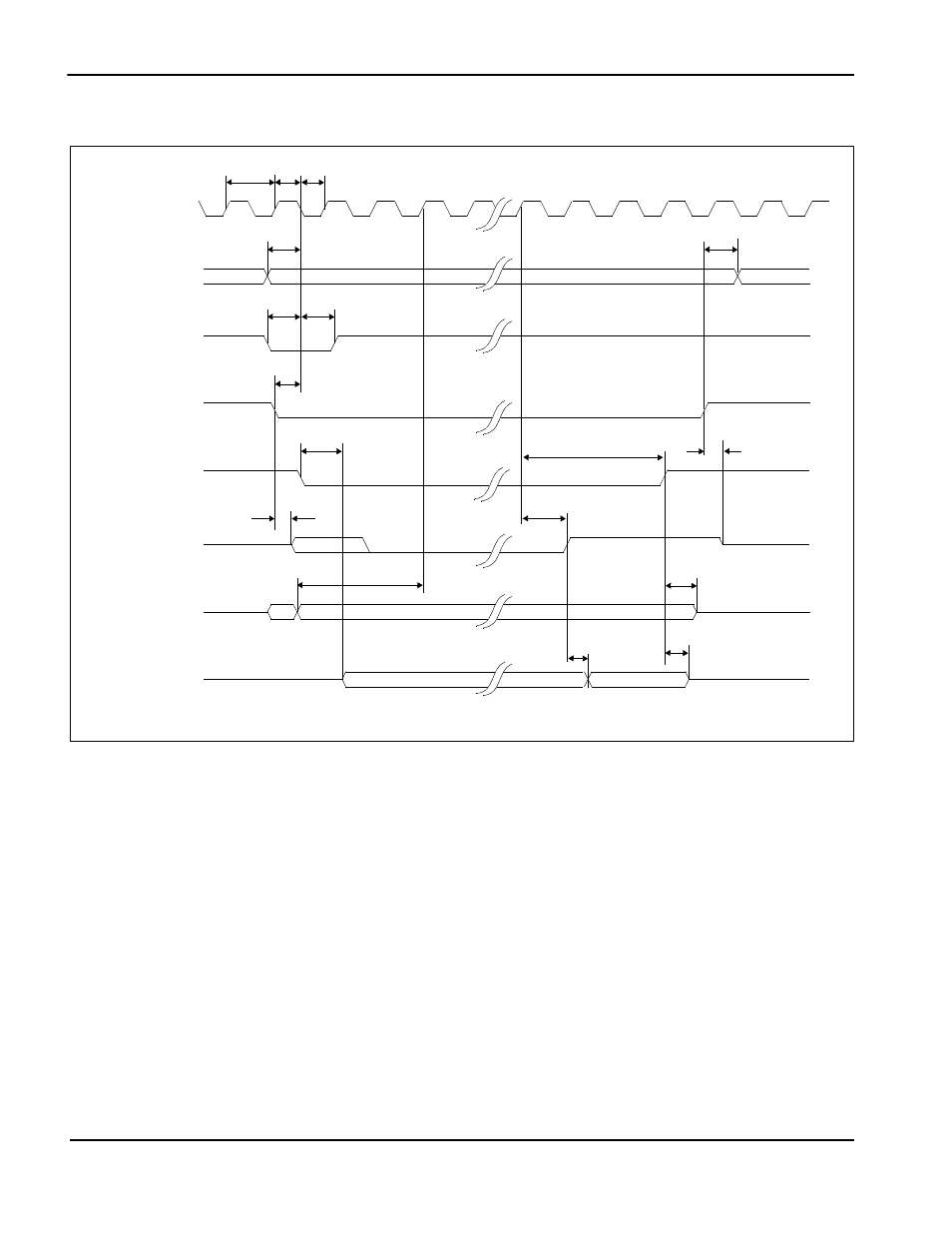 2 sh-3 interface timing, Figure 72: sh-3 bus timing, Sh-3 interface timing | Figure 7-2: sh-3 bus timing | Epson S1D13705 User Manual | Page 34 / 562