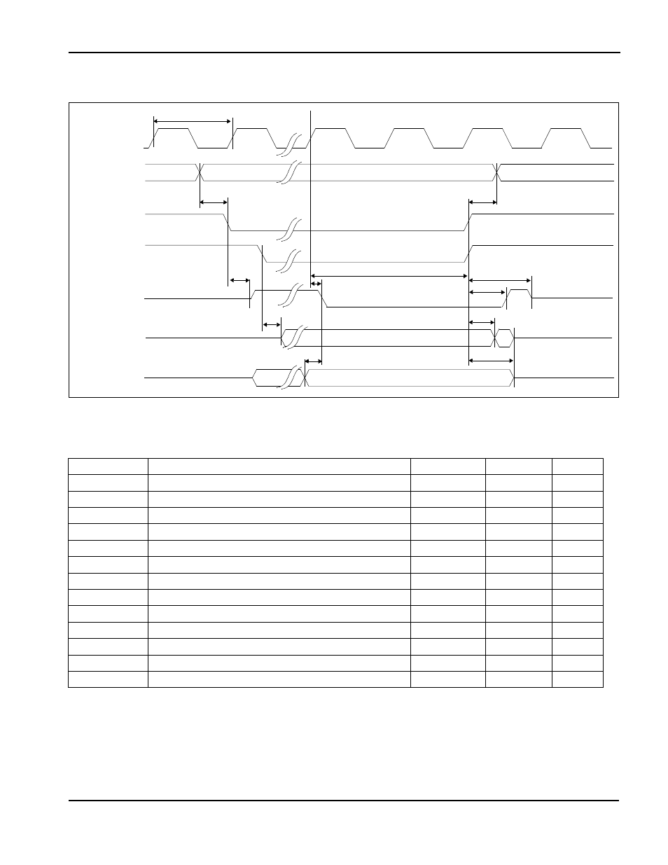 4 motorola mc68k #2 interface timing, Figure 74: mc68k #2 timing (mc68030), Table 74: mc68k #2 timing (mc68030) | Motorola mc68k #2 interface timing, Table 7-4: mc68k #2 timing (mc68030), Figure 7-4: mc68k #2 timing (mc68030) | Epson S1D13705 User Manual | Page 37 / 562