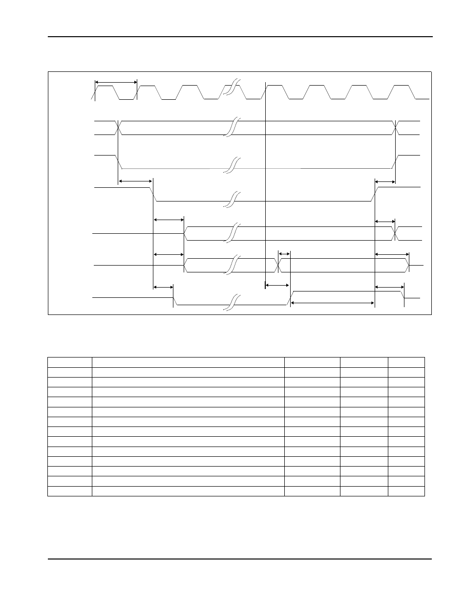 6 generic #2 interface timing, Figure 76: generic #2 timing, Table 76: generic #2 timing | Generic #2 interface timing, Table 7-6: generic #2 timing, Figure 7-6: generic #2 timing | Epson S1D13705 User Manual | Page 39 / 562