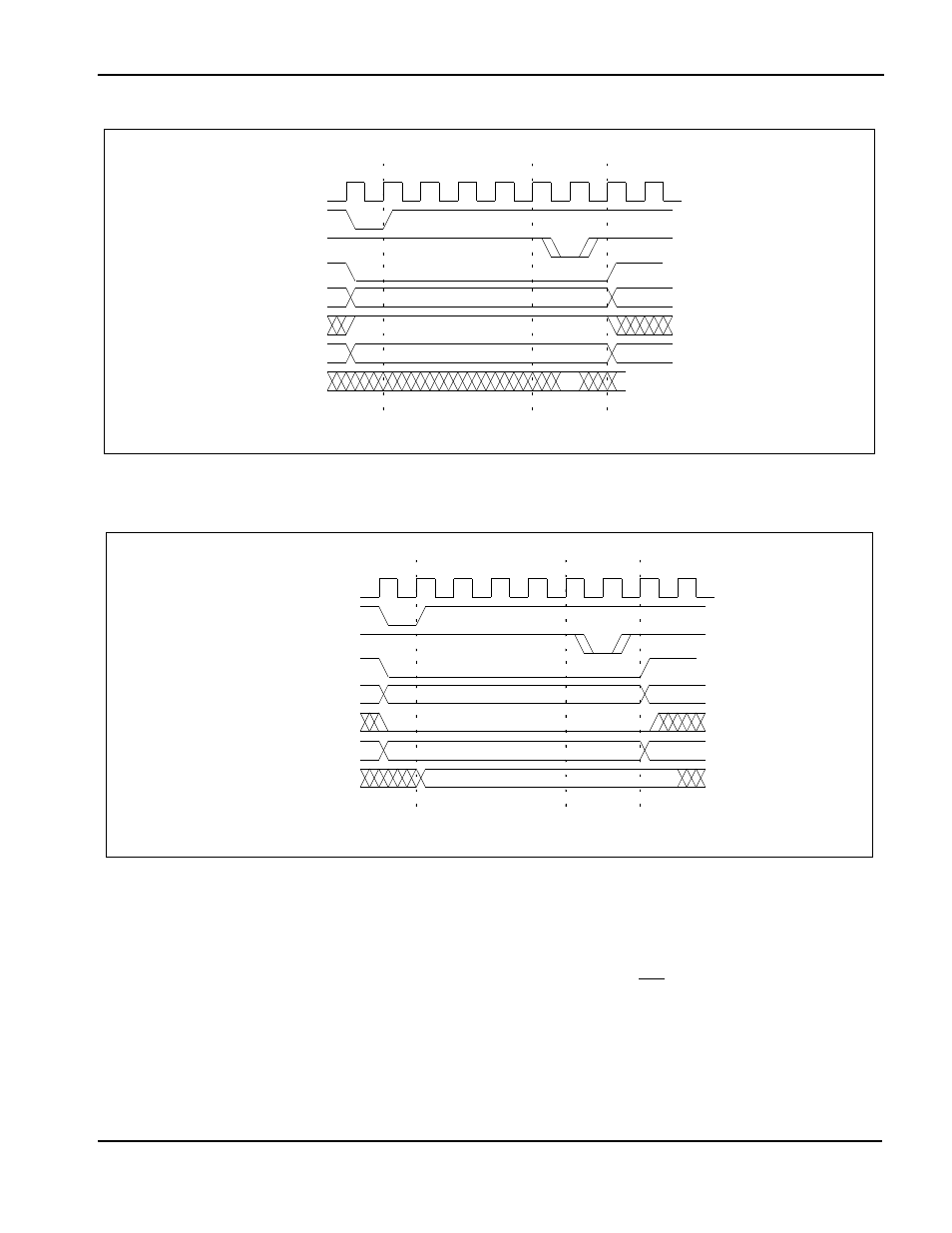 Figure 21: mcf5307 memory read cycle, Figure 22: mcf5307 memory write cycle, 3 burst cycles | Epson S1D13705 User Manual | Page 485 / 562