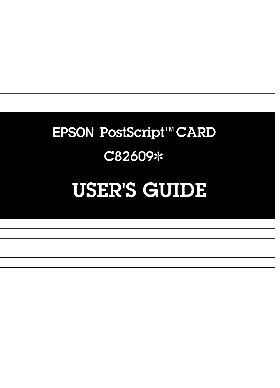 Epson C82069* User Manual | 46 pages