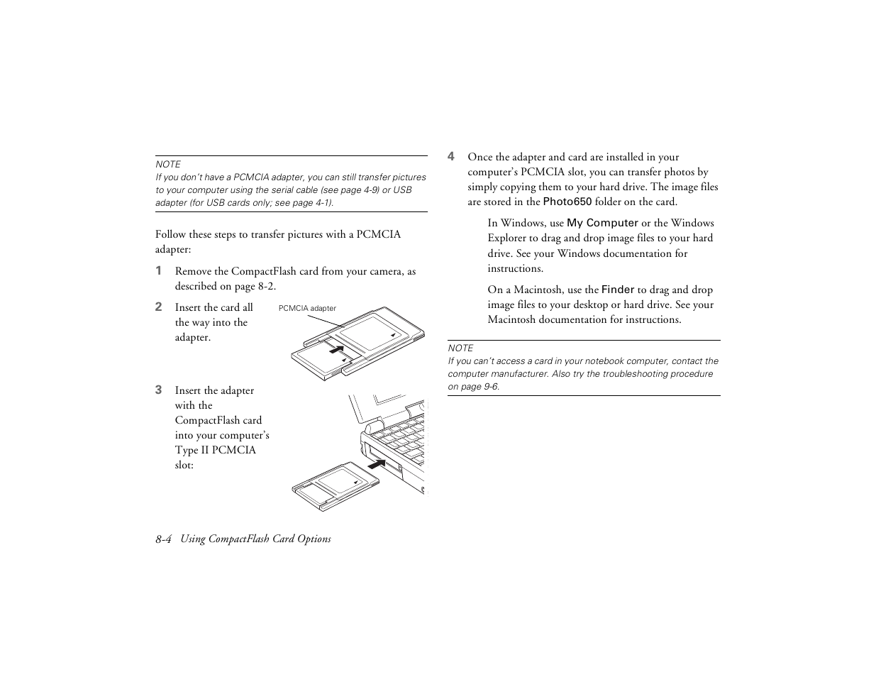 Epson PhotoPC 650 User Manual | Page 128 / 158