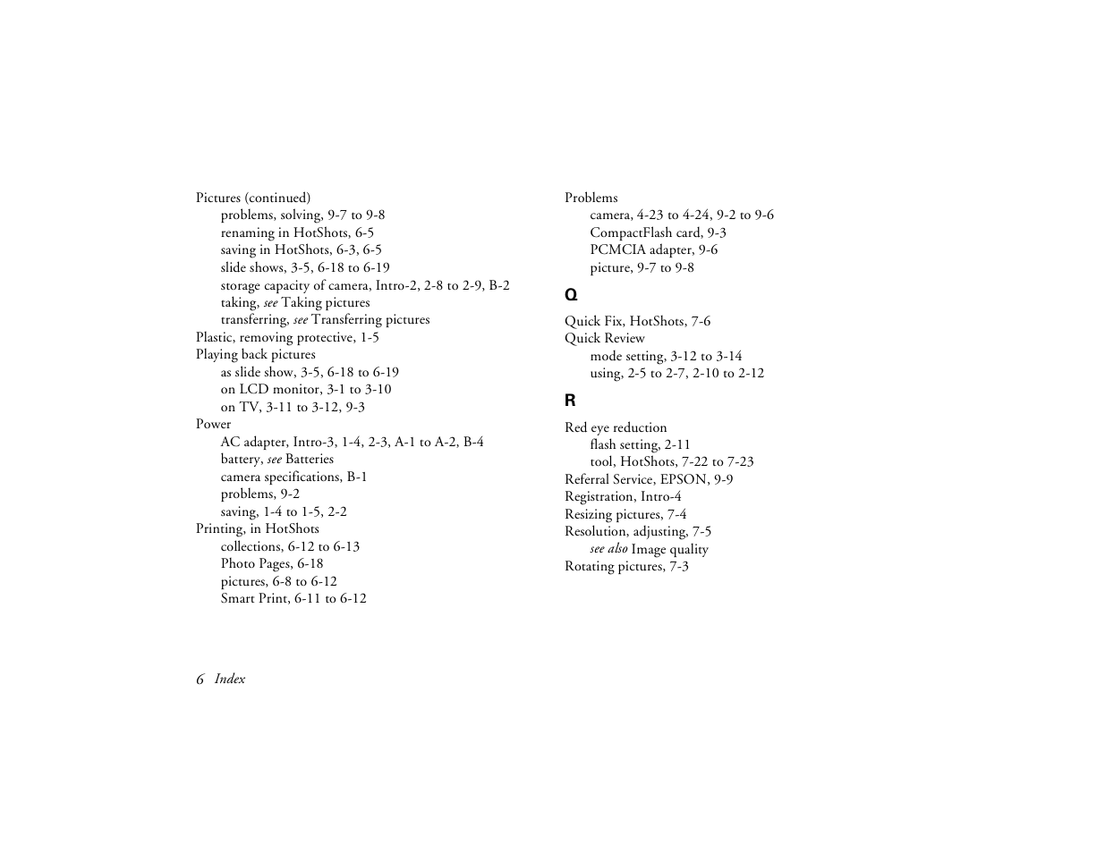 Epson PhotoPC 650 User Manual | Page 154 / 158