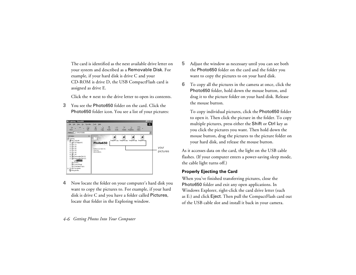Epson PhotoPC 650 User Manual | Page 58 / 158