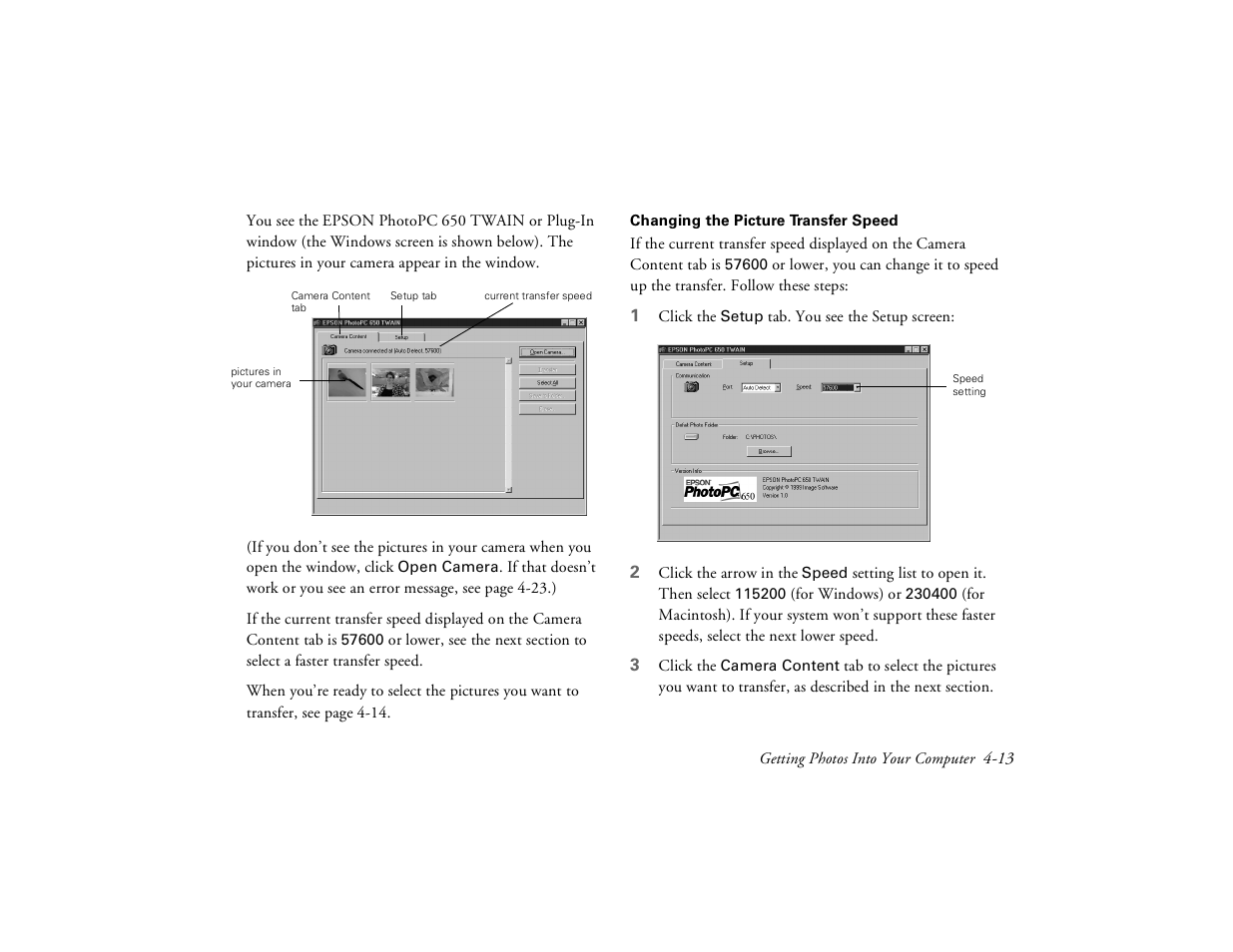 Epson PhotoPC 650 User Manual | Page 65 / 158