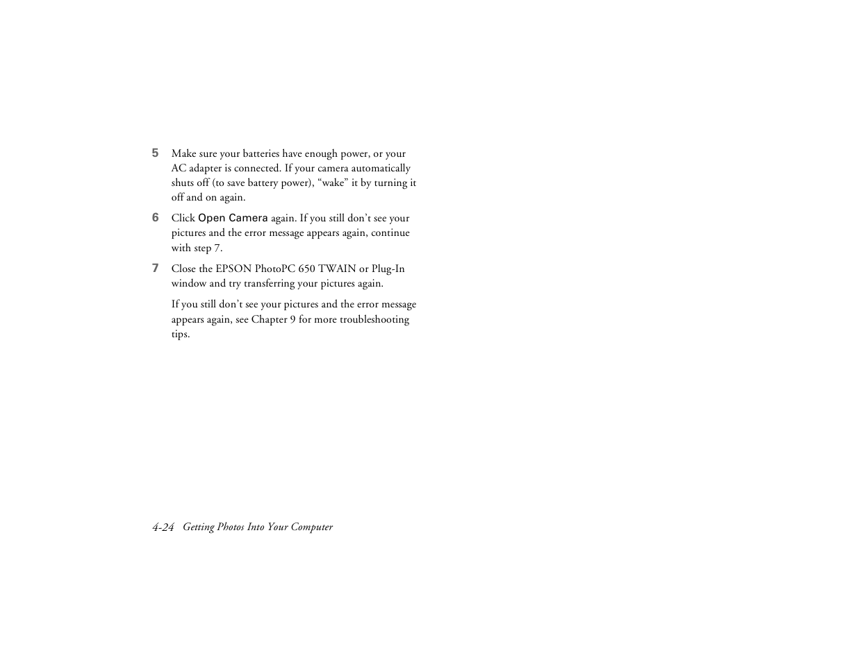 Epson PhotoPC 650 User Manual | Page 76 / 158