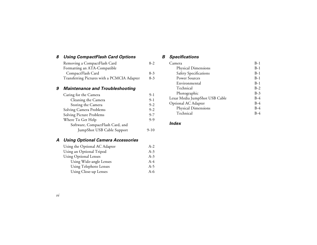 Epson PhotoPC 650 User Manual | Page 8 / 158