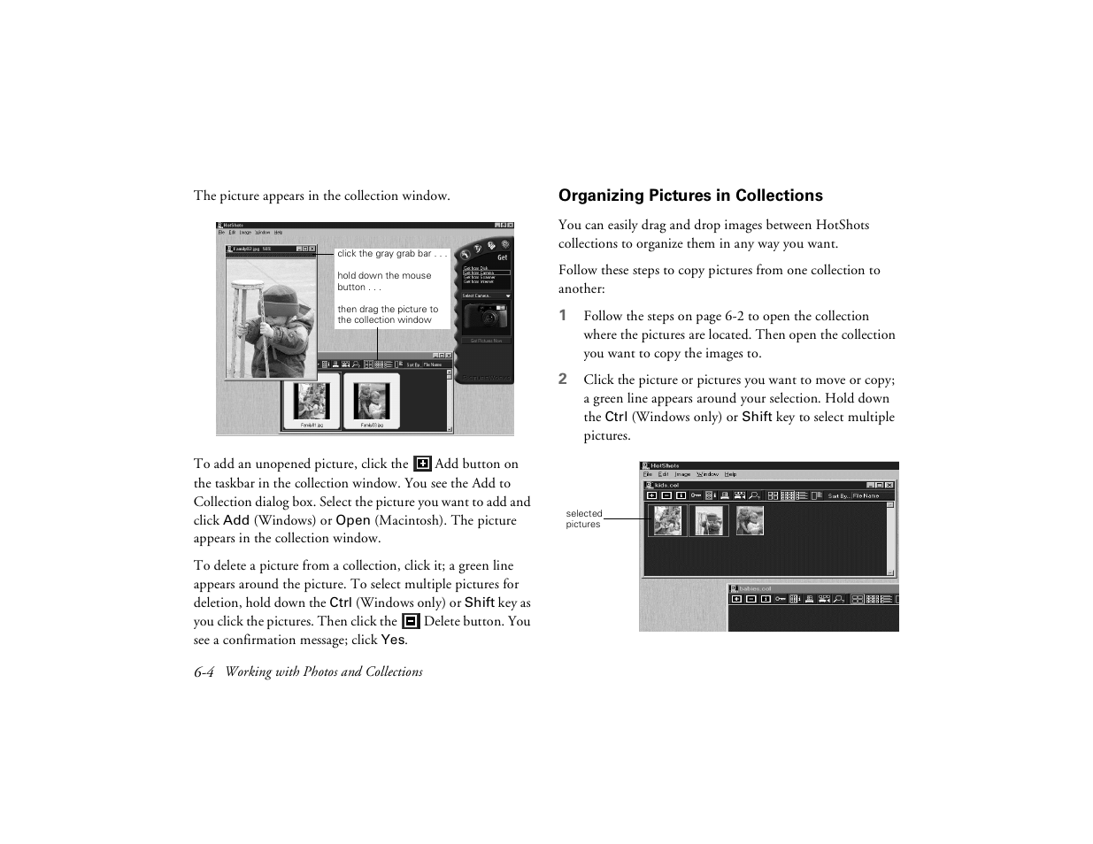 Organizing pictures in collections | Epson PhotoPC 650 User Manual | Page 84 / 158