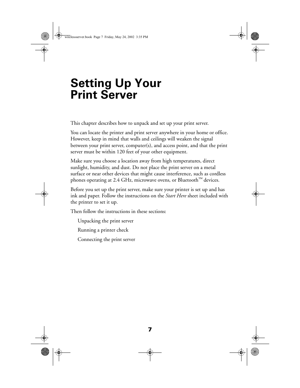 Setting up your print server | Epson 80211b User Manual | Page 11 / 68