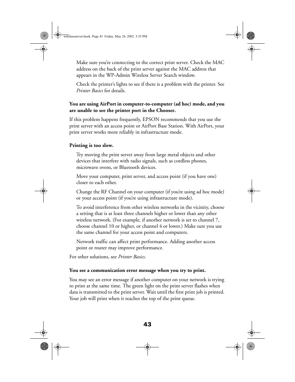 Epson 80211b User Manual | Page 47 / 68