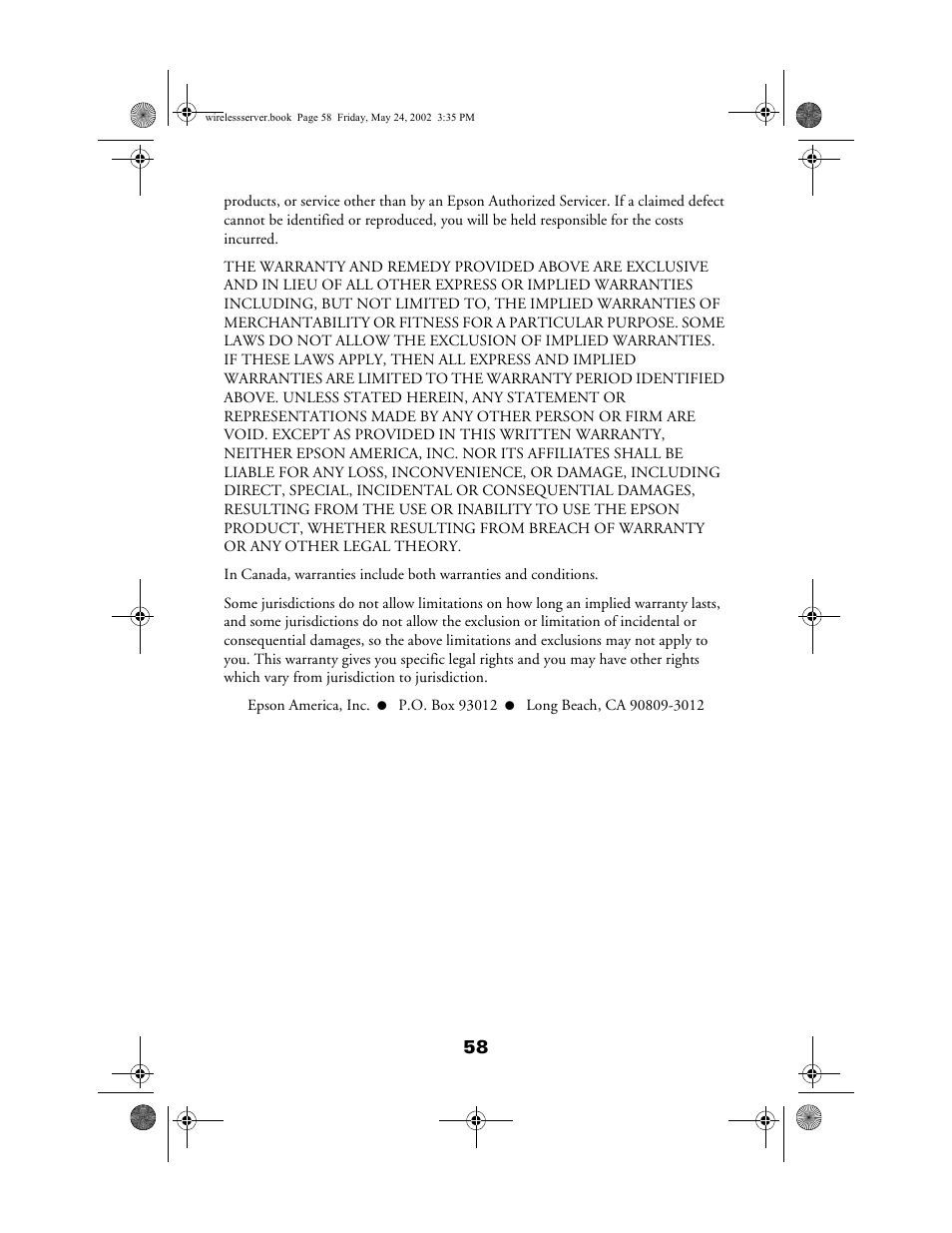 Epson 80211b User Manual | Page 62 / 68