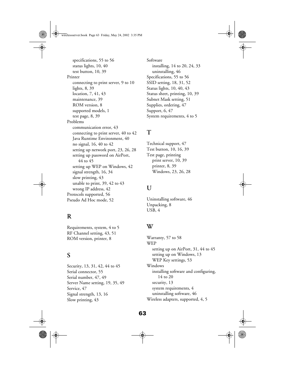 Epson 80211b User Manual | Page 67 / 68