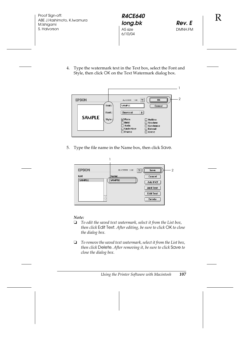 Epson AcuLaser C3000 User Manual | Page 107 / 316