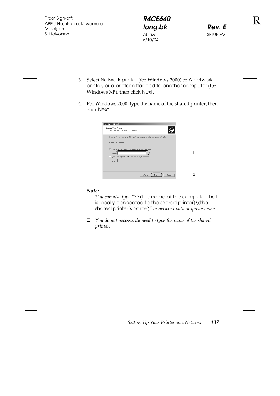 Epson AcuLaser C3000 User Manual | Page 137 / 316