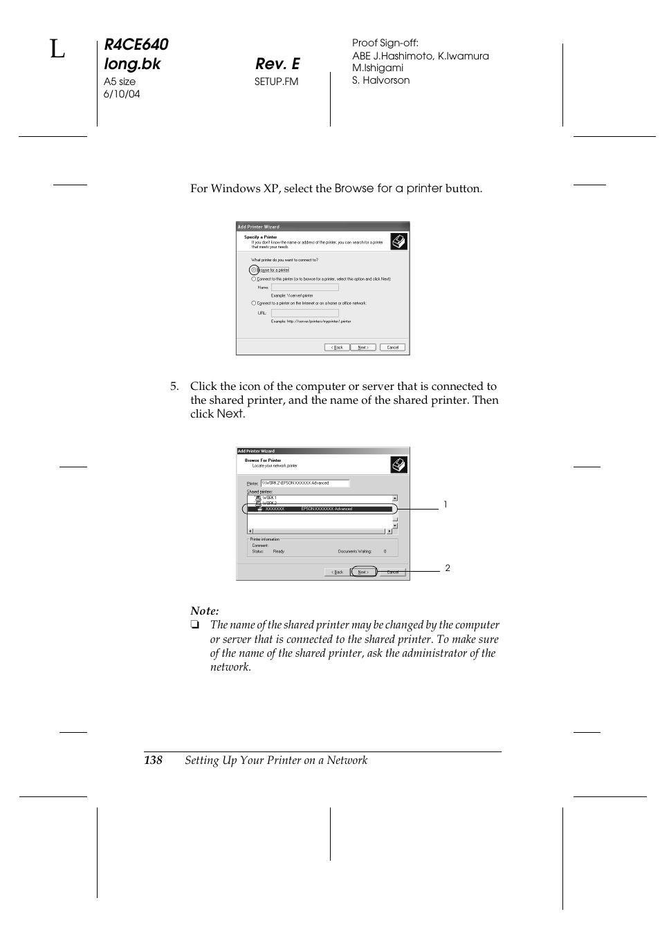 R4ce640 long.bk rev. e | Epson AcuLaser C3000 User Manual | Page 138 / 316